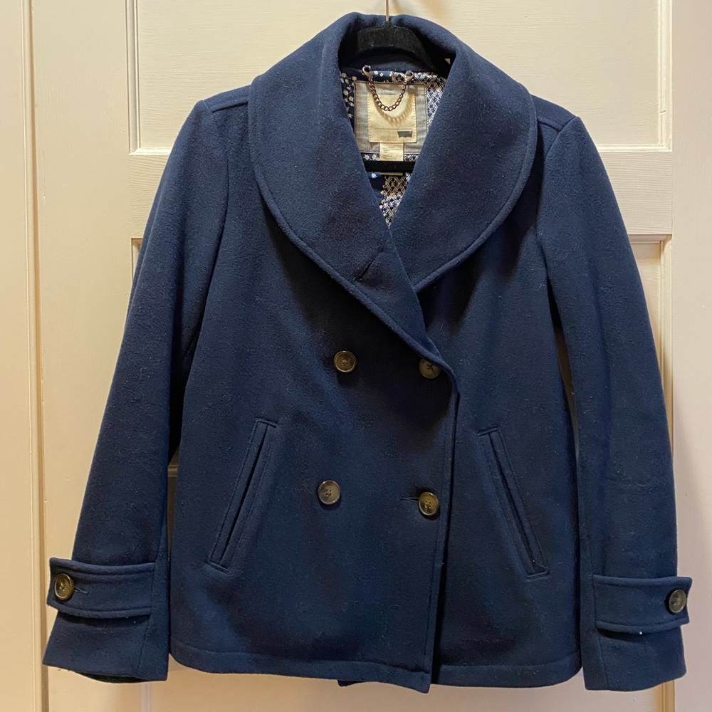 Levi’s Double Breasted Navy Coat